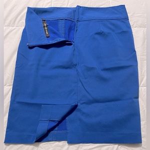 Briggs New York gently worn blue skirt. Knee length skirt Size 6